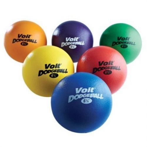 Voit Tuff 6 1/4 in. Dodgeball - Color My Class (Set of 6)