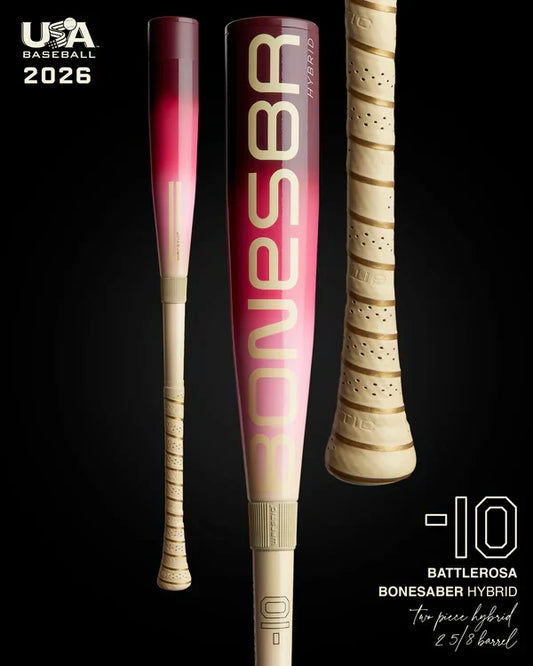 Warstic 2026 Bonesaber Hybrid Battlerosa USA Baseball Bat -10