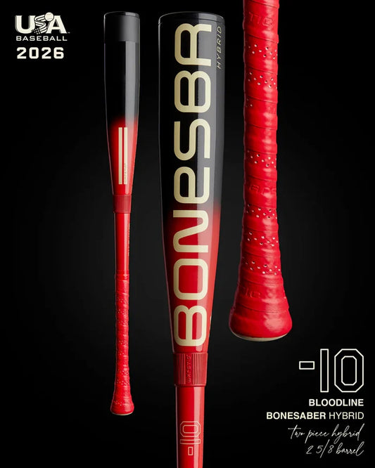 Warstic 2026 Bonesaber Hybrid Bloodline USA Baseball Bat -10