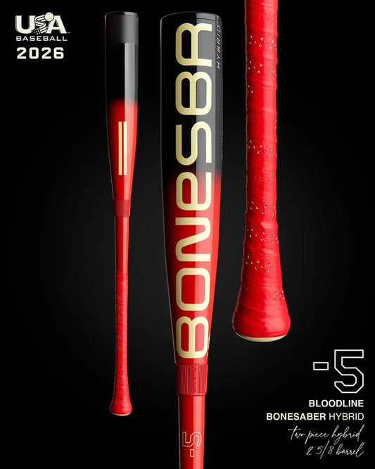 Warstic 2026 Bonesaber Hybrid Bloodline USA Baseball Bat -5
