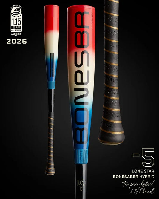 Warstic 2026 Bonesaber Hybrid Lone Star USSSA Baseball Bat -5