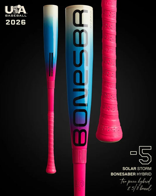 Warstic 2026 Bonesaber Hybrid Solar Storm USA Baseball Bat -5