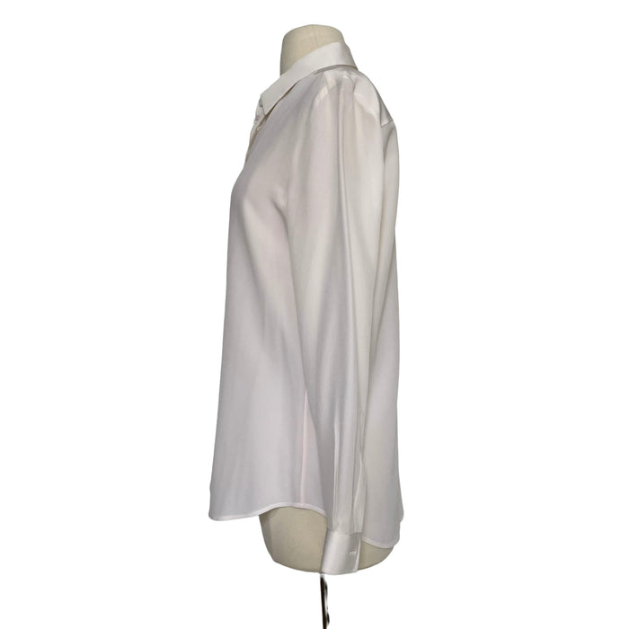 White Silk Shirt - M