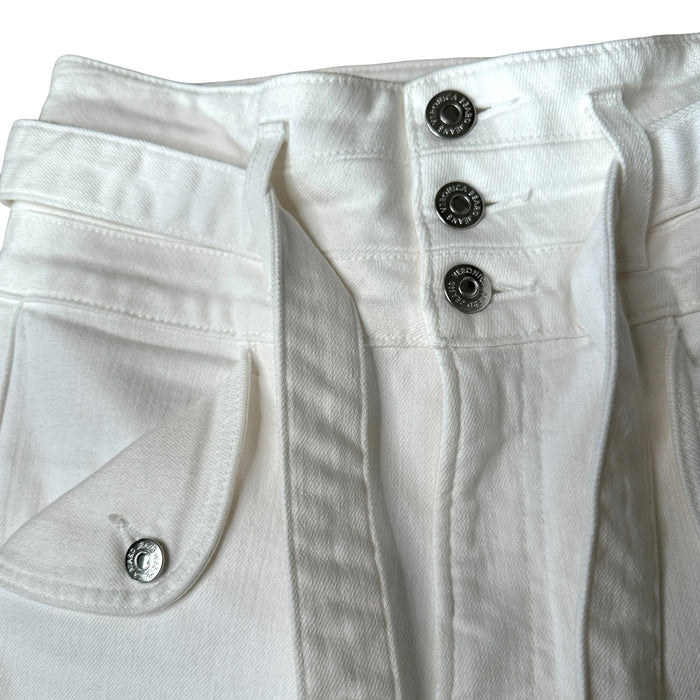 White Tie Waist Jeans - 25