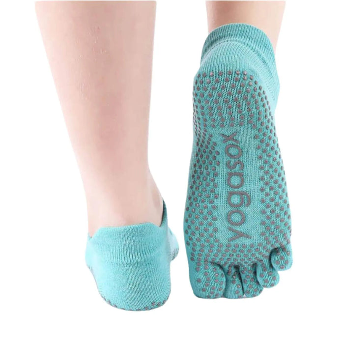 Women Non-Slip Toe Socks 5 Pairs Grip Socks Breathable Yoga Socks Pantsnsox