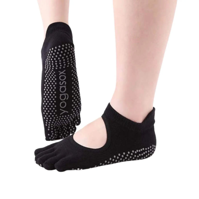 Women Non-Slip Toe Socks 5 Pairs Grip Socks Breathable Yoga Socks Pantsnsox