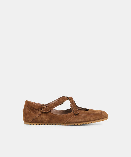 YONO Cocoa Suede Ballet Sneaker Flats | Dolce Vita