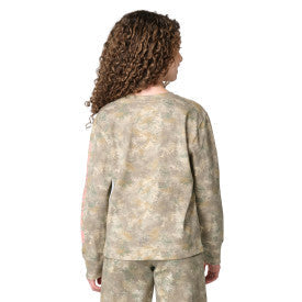 Carhartt youth girls faded camo pocket t-shirt, alternate product view
